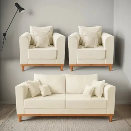 Sofa 3 lugares 1,90 largura com duas poltronas frete gratis R$ 2.999,99 a vista