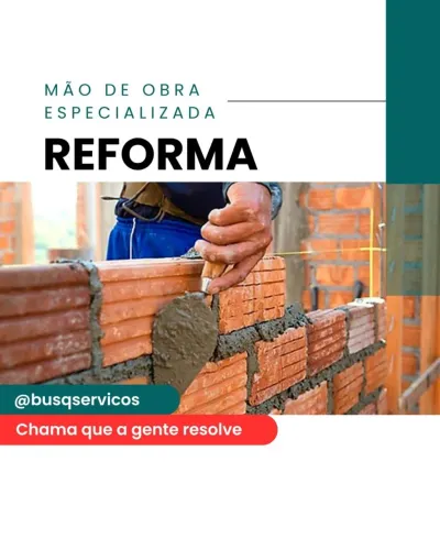 Reforma, Construção, Serviços - Pedreiro, Pintor, Eletricista, Encanador