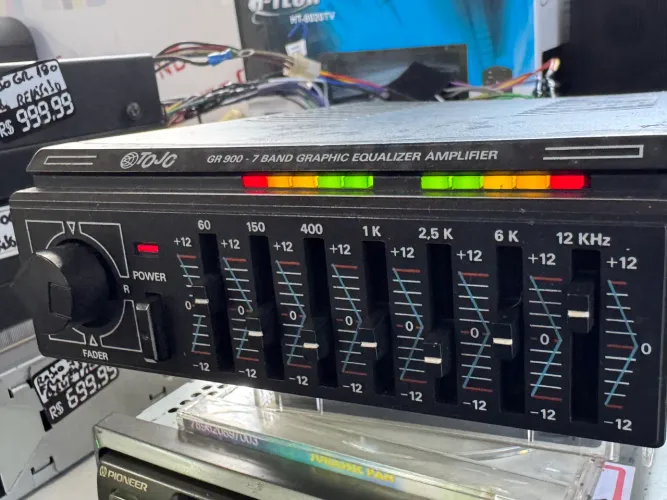 Equalizador e amplificador tojo gr-900 todo revisado e na promoção
