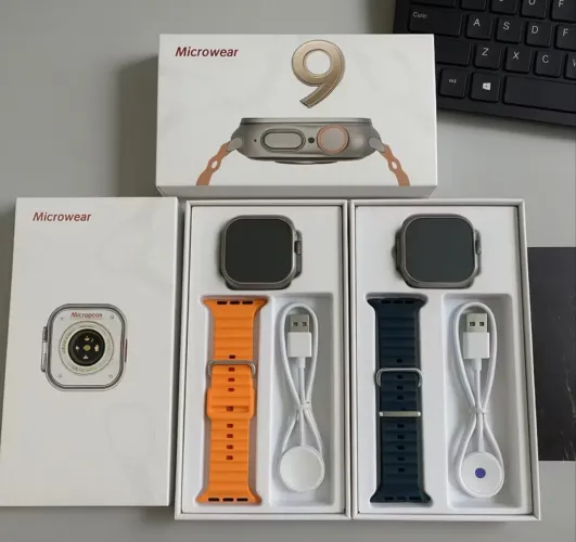 Microwear smartowath u9 ultra plus com 2gb de armazenamento interno para músicas e fotos 