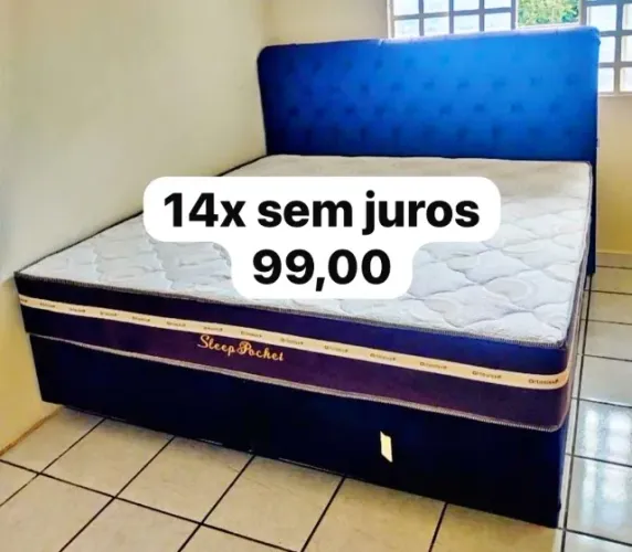 Cama box Colchão e base Queen