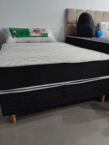 CAMA BOX CASAL MOLAS ENSACADAS COM FRETE GRÁTIS 