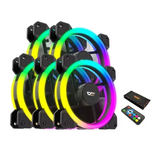 Kit 5 Coolers 120mm Darkflash