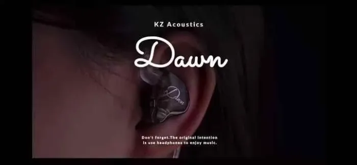 Fone de ouvido KZ Acoustics Dawn
