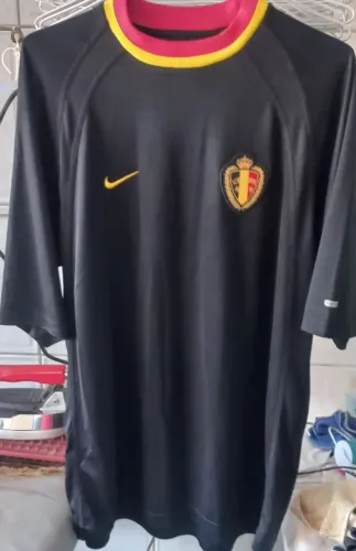 Camisa Bélgica Preta Nike Eurocopa 2000- Original Frete Gratis