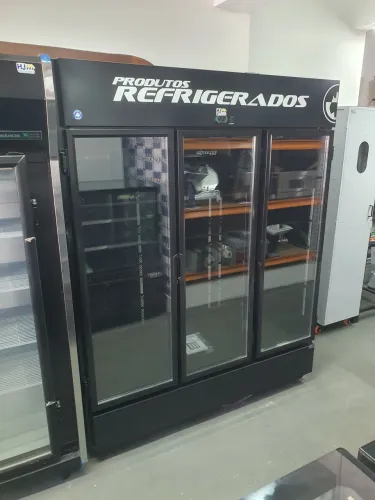 JR. Visa Cooler Expositor Refrigerador Auto Serviço 3 Portas 