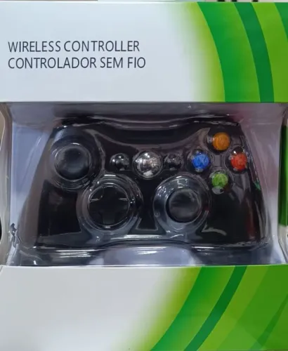 Controle Para Xbox 360 Sem Fio Wireless Controller - Compatível 