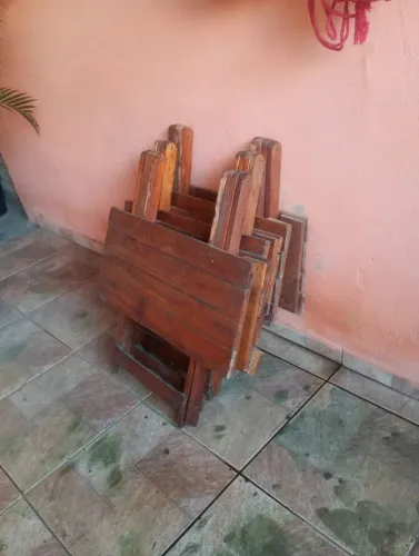 6 mesas e 12 cadeira para restaurante ou bares 