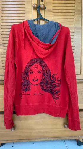 Casaco Moletom Figura mulher maravilha, Tam M, geek
