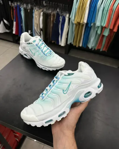 Nike Air Max TN Plus Branco C/Azul Importado