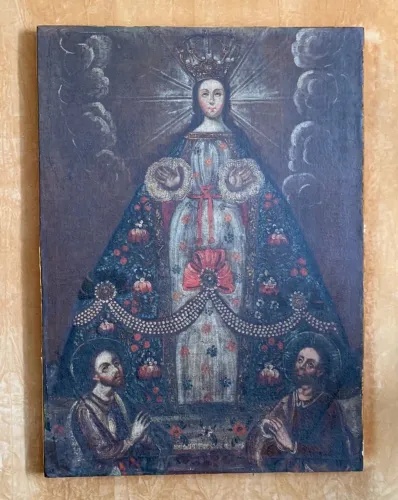 Quadro Religioso Antigo - Arte Sacra
