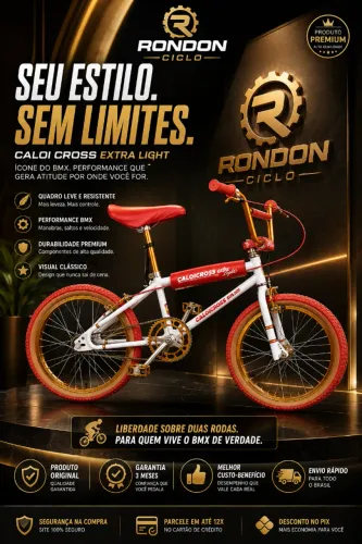 Bicicleta Caloi Cross Extra Light Aro 20