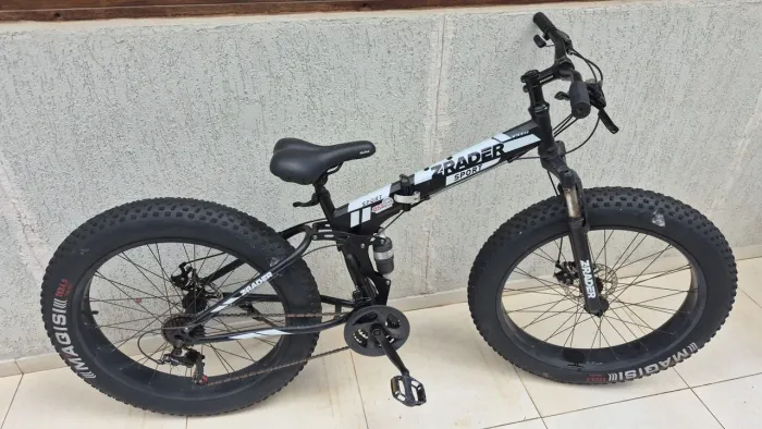 Bicicleta dobravel pneu praia