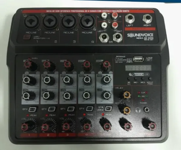 MESA DE SOM SOUNDVOICE MC6 BT