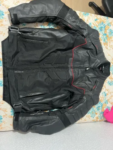 Jaqueta Couro motociclista Texx Falcon v2 impermeável 