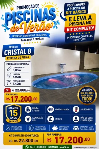 Piscina de fibra 7 metros promoção completaaaaaa@@@