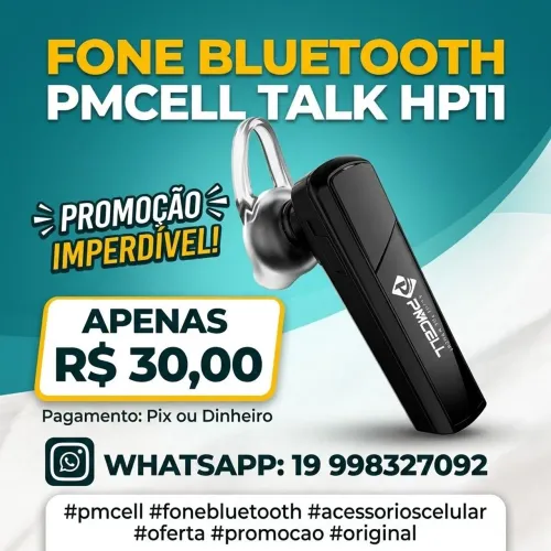 Fone bluetooth pmcell