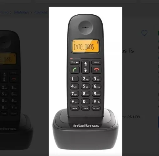 Telefone Sem Fio TS 2510 Intelbras Seminovo Sem Defeitos