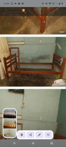 Beliche com os dois colchão 
