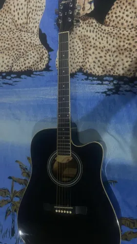 VIOLÃO FOLK MEMPHIS BY TAGIMA ELÉTRICO PRETO