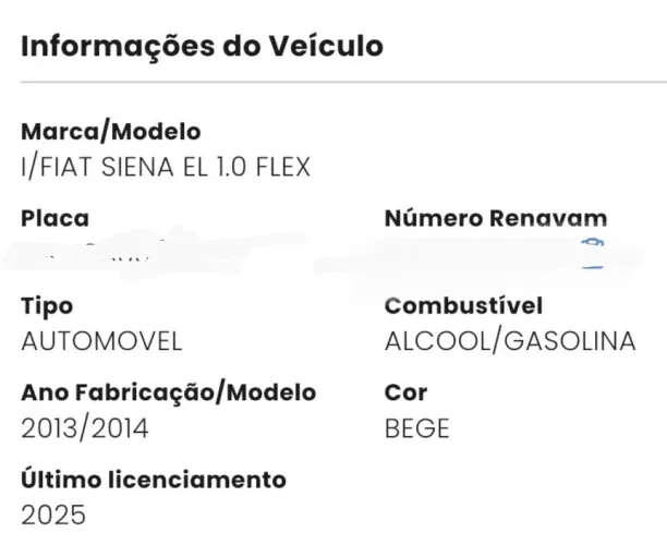Fiat Siena EL 1.0 MPI Fire Flex 8V 4P 2014