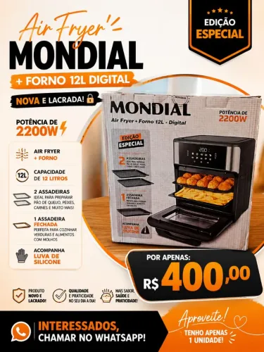 Air Fryer Mondial NOVA LACRADA!!