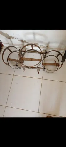 Suporte de reboque para moto para garrafões de água mineral 
