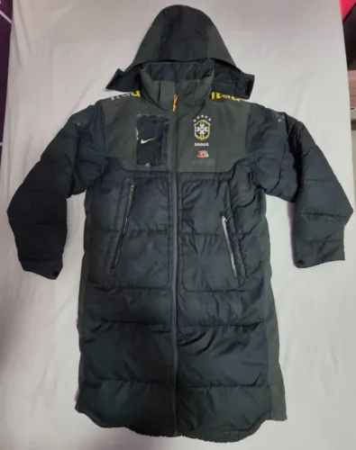 rara jaqueta parka da seleção brasileira 2016 nike tamanho g futebol