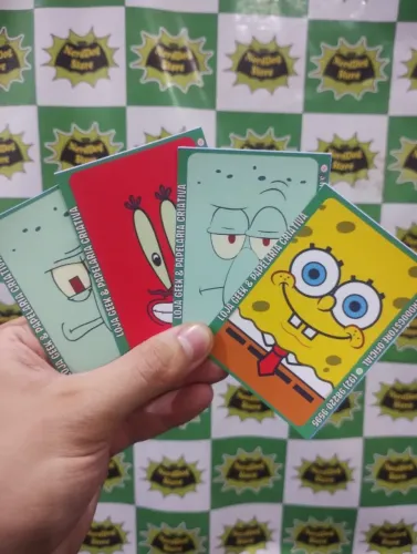 Adesivos Película Para Cartões Bob Esponja Sirigueijo Lula Molusco Sponge - NerdDog Store