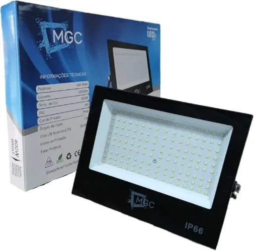 REFLETOR DE LED 400WTS 6000K IP66 MEGA (Retirada na loja) 