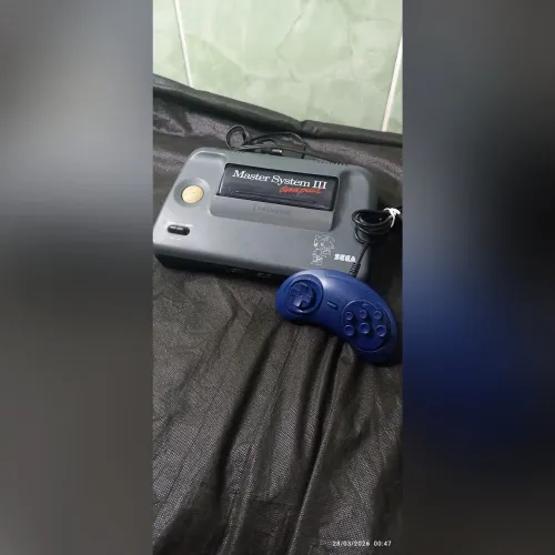 Master system 3 completo funcionando com sonic na memória