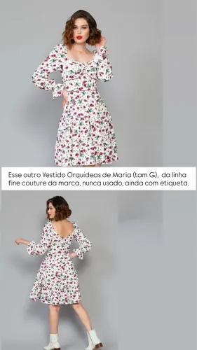 Vestido Cuplover Orquideas de Maria G