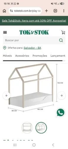 Cama Montessoriana infantil que so acha na Toks tok. Ja com colchão e manta impermeavel
