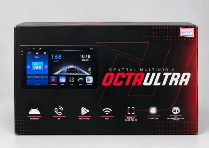 Kit Multimídia Uppertech OctaUltra + Módulo Taramps TS 400X4 praticamente novo !