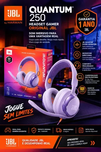 JBL Quantum 250 - Headset Gamer Original JBL