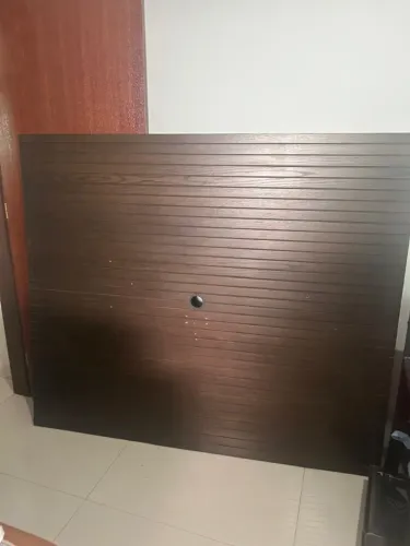 Rack Grande (2,20m) com Vidro + Painel de TV Ripado (1,65m)