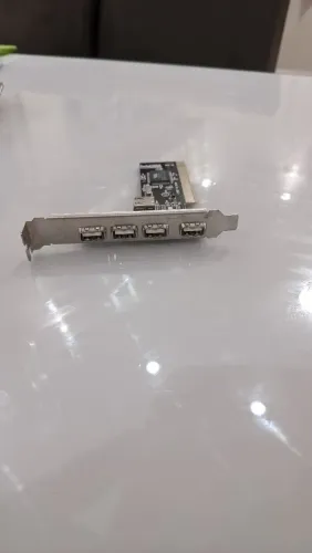 Placa Controladora PCI USB 2.0 - 4 Portas Externas + 1 Interna