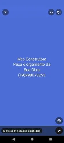 Construtora em busca de obras