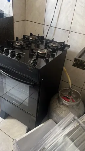 fogão funcionando