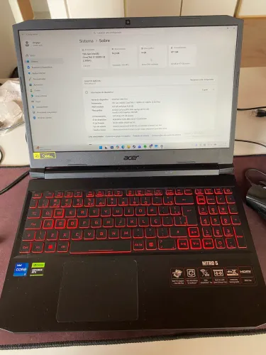 |ACEITO PROPOSTAS| NOTEBOOK GAMER ACER NITRO 5 AN515-57-795J - i7 + RTX 3050 + 144Hz