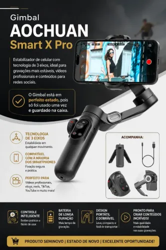 Estabilizador Gimbal AOCHUAN Smart X Pro