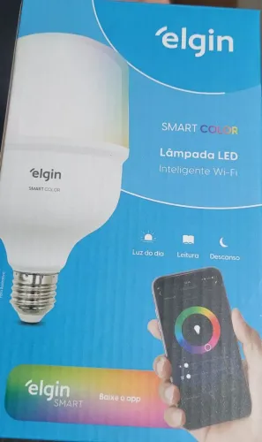 Lâmpada Led Rgb Bulbo 30w Smart Wi-fi Elgin<br>Smart Wi-fi Wifi Elgin