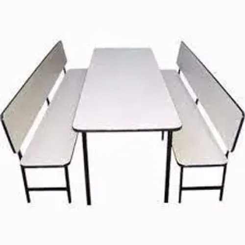 Conjunto refeitorio escolar infantil - 3 a 5 anos - MDF branco