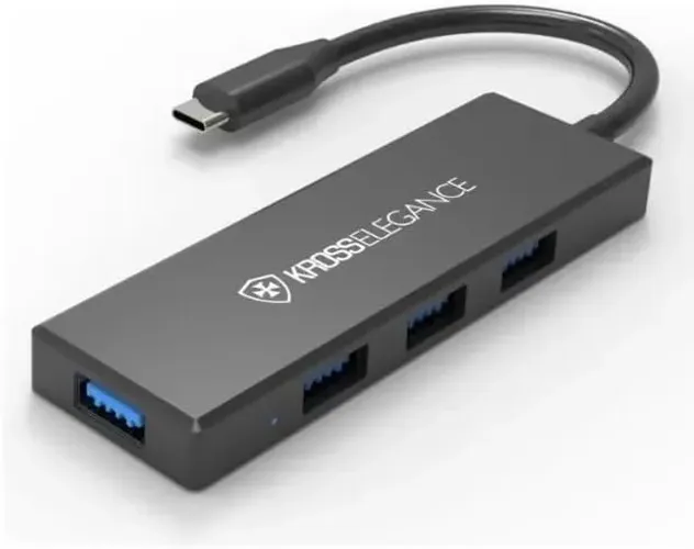 Hub Usb C Para 4 Portas Usb 3.0 5Gbps Kross Elegance Novo