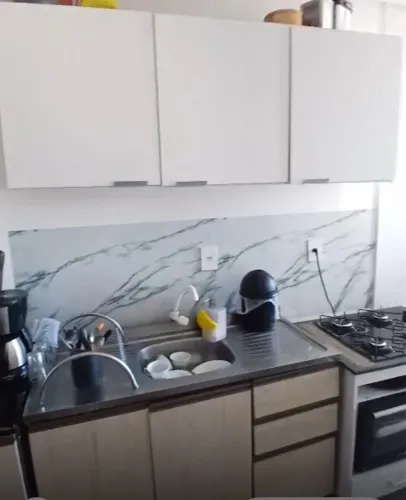 Armário Aéreo de Cozinha 3 Portas (Branco) - Super Conservado