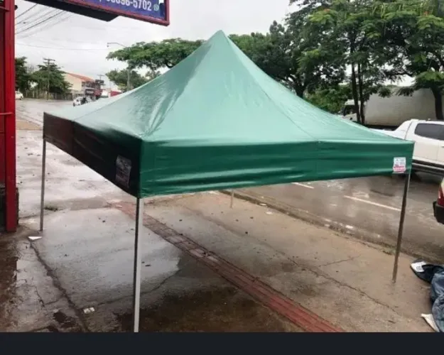 Tenda sanfonada 3x3 45 dias de uso divido no cred 