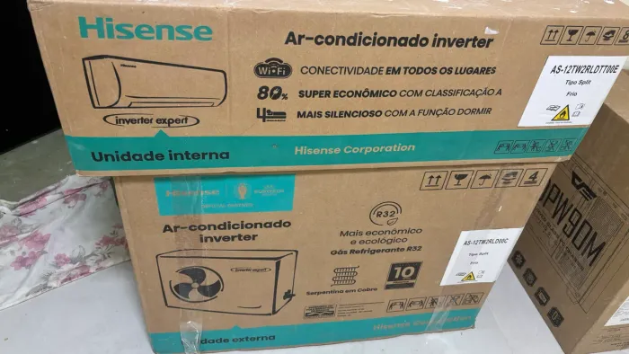 Ar-condicionado Hisense 12.000 BTUs Inverter Wi-Fi - Novo na Caixa + 10 Anos de Garantia