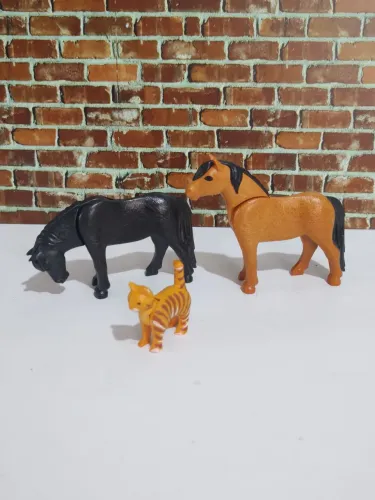 Playmobil Ponei Playmobil e Gato