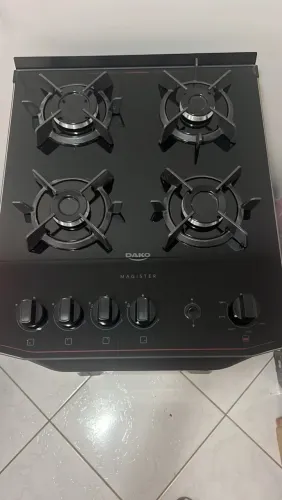 Fogão magister dako mesa de vidro