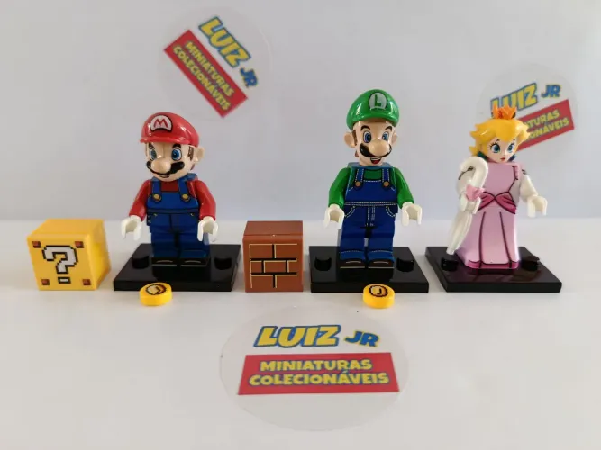 Super Mario - lote com 3 miniaturas 